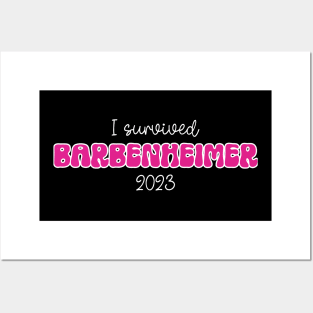 I survived Barbenheimer - Funny Meme Posters and Art